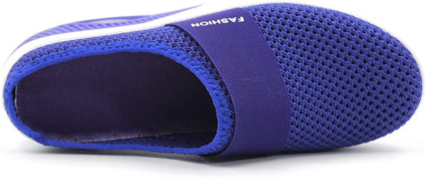 Women's breathable lightweight air cushion slip-on walking slippers