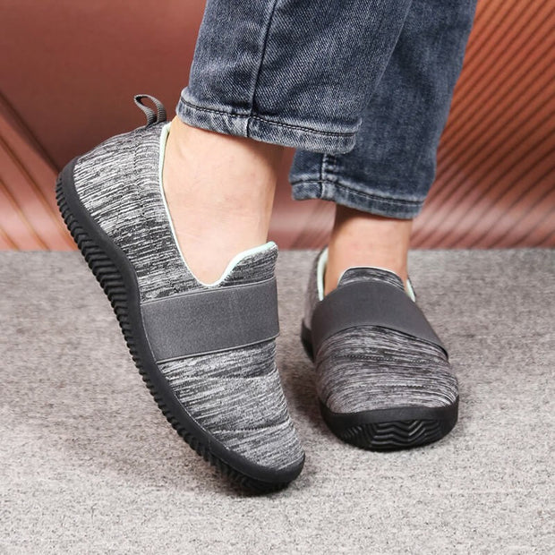Women's Wide Comfortable Soft Slip On Walking flat shoes 2