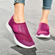 women's comfortable breathable elastic slip resistant velcro shoes