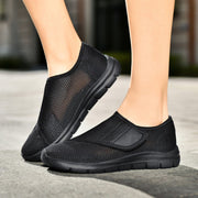 women's comfortable breathable elastic slip resistant velcro shoes
