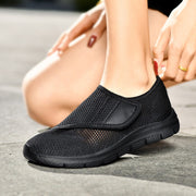 women's comfortable breathable elastic slip resistant velcro shoes