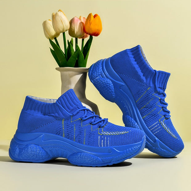 women's breathable comfortable elastic slip resistant casual shoes