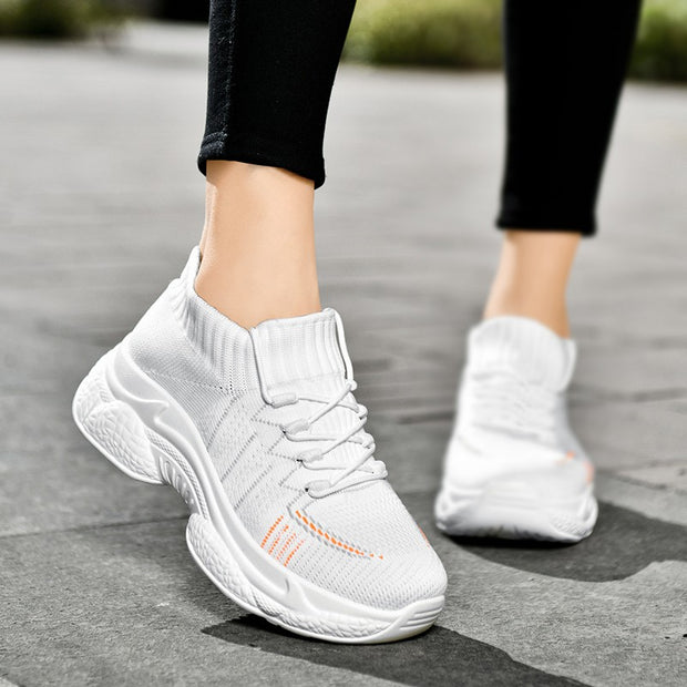 women's breathable comfortable elastic slip resistant casual shoes