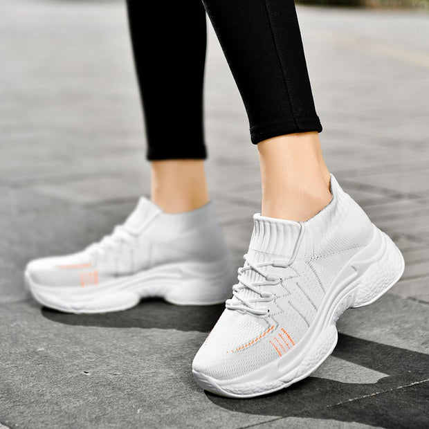 women's breathable comfortable elastic slip resistant casual shoes