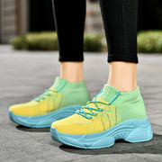 women's breathable comfortable elastic slip resistant casual shoes