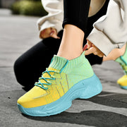 women's breathable comfortable elastic slip resistant casual shoes