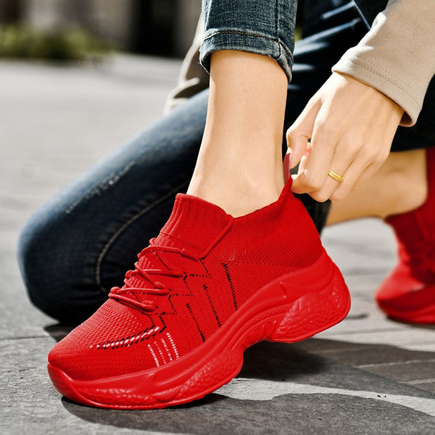 women's breathable comfortable elastic slip resistant casual shoes
