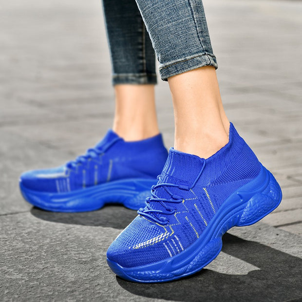 women's breathable comfortable elastic slip resistant casual shoes