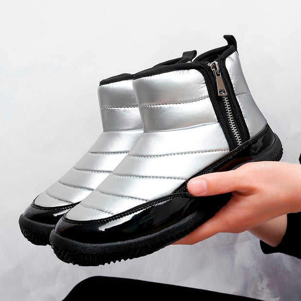 Women's warm waterproof comfortable slip on casual shoes