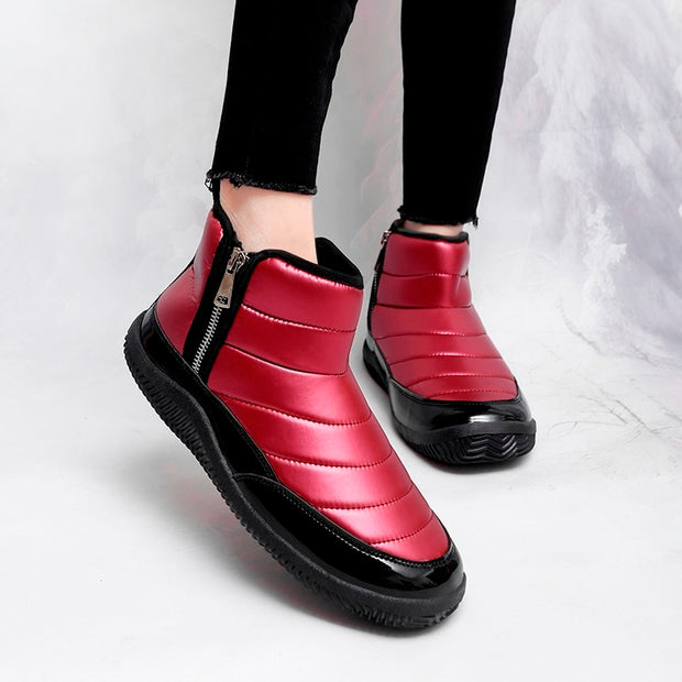 Women's warm waterproof comfortable slip on casual shoes