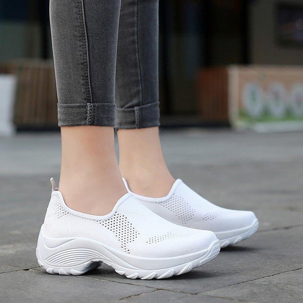 Women's Thick-heels Slip-on Casual Shoes