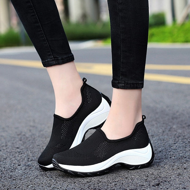 Women's Thick-heels Slip-on Casual Shoes