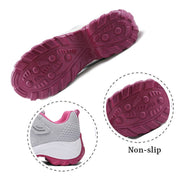 Women's Comfortable Woven Knit Sneakers  rubber