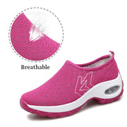 Women's comfortable lightweight breathable mesh shoes rubber