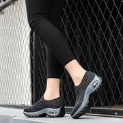 Women's Spring&Summer Breathable Woven Hollow Air Cushion Sneakers