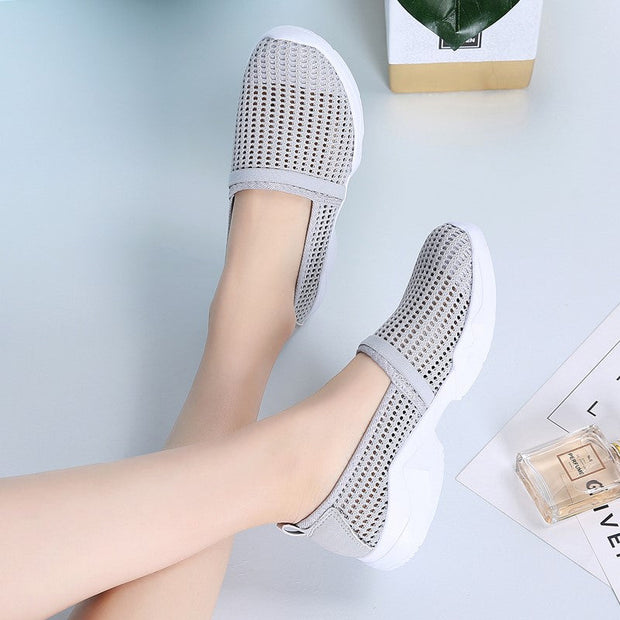 Women's summer breathable simple casual flat loafers 的副本
