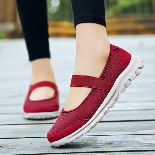 Women's new summer popular breathable flat walking loafers
