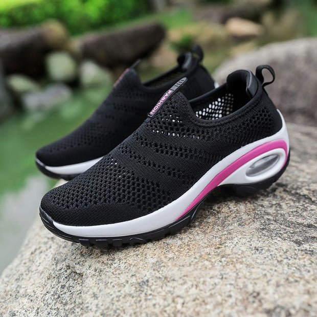 Women's breathable air cushion lightweight running tennis sneakers