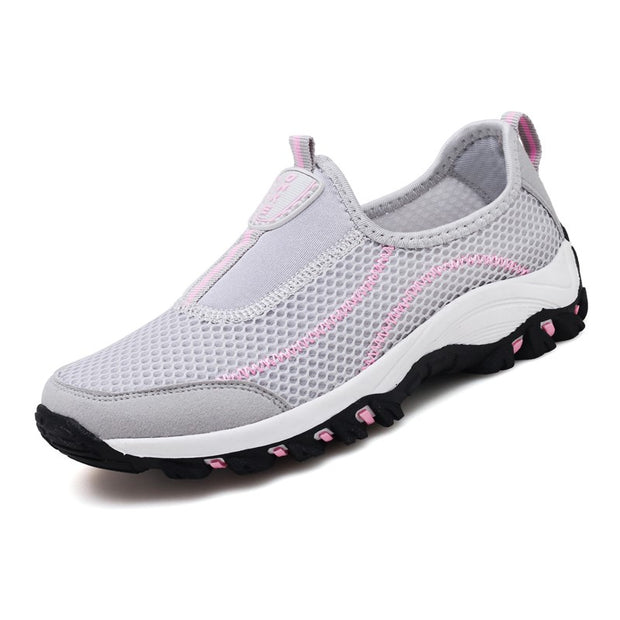 Women's hollowed-out  breathable platform leisure running sneakers