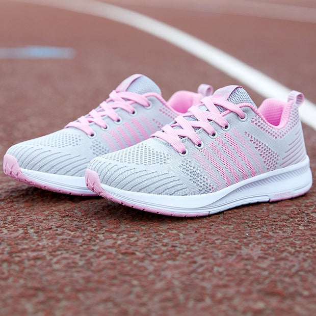 Women's fashion breathable platform running sneakers