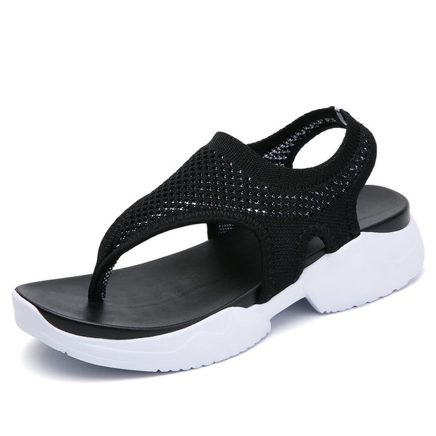 Women's cute simple pretty leisure slip-on flip flop sandals