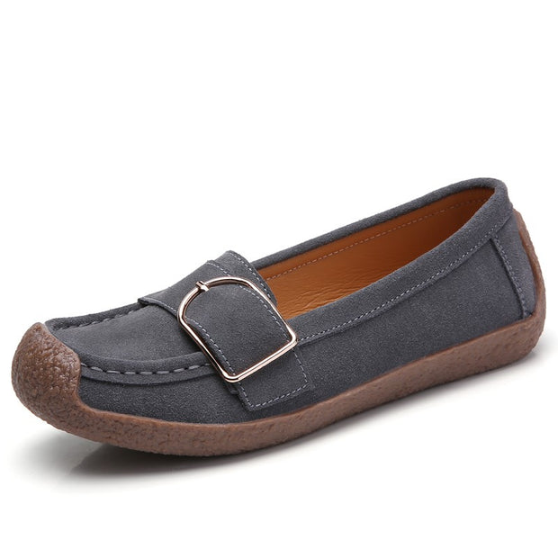Women's leather trending flat pretty dressy loafers