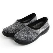 Women's linen fabric anti-skid breathable platform leisure loafers
