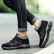 Women's winter thermal villi leather platform fashion high top boots 2022