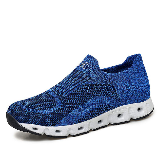 Man's cushion mesh fabric breathable comfortable sneakers