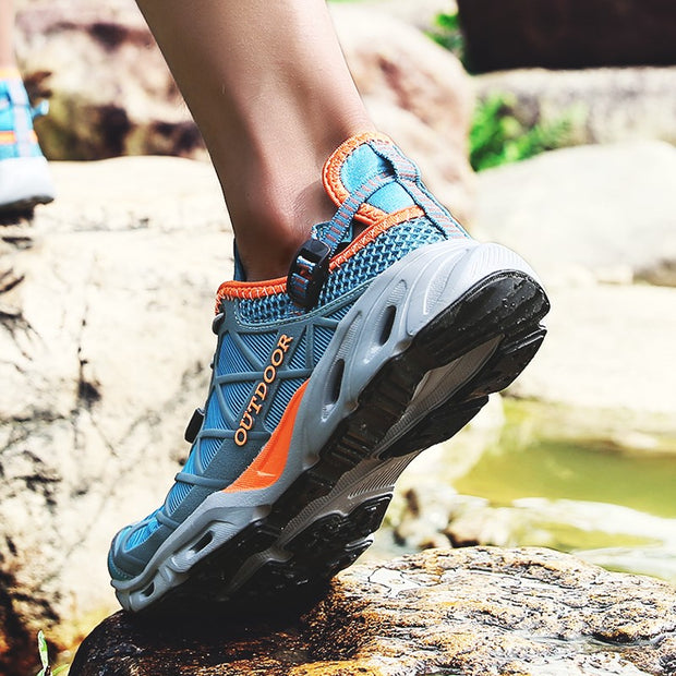 Women's breathable anti-skid stable outdoor hiking sneakers