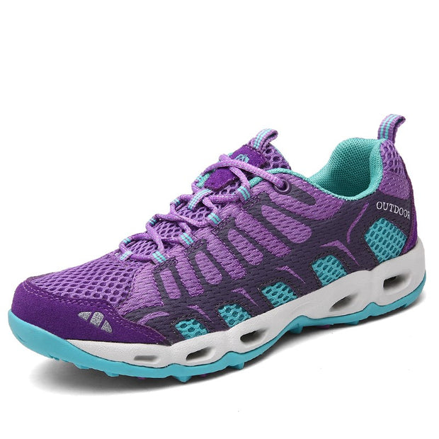 Women's breathable anti-skid air-cushion hiking sneakers