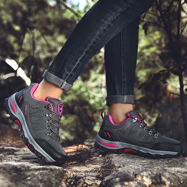 Women' outdoor sporty anti-skid breathable stable hiking sneakers