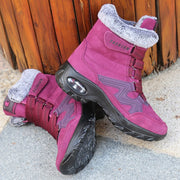 Women's thermal winter plush anti-skid suede boots