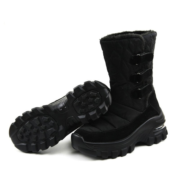 Women's winter thermal plush non-slip platform boots CCL