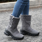 Women's winter thermal plush non-slip platform boots