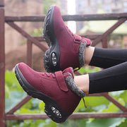 Women's winter thermal plush fashion joker velcro boots