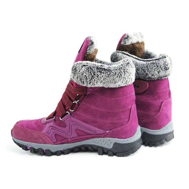 Women's winter thermal villi anti-skid high top boots CCL