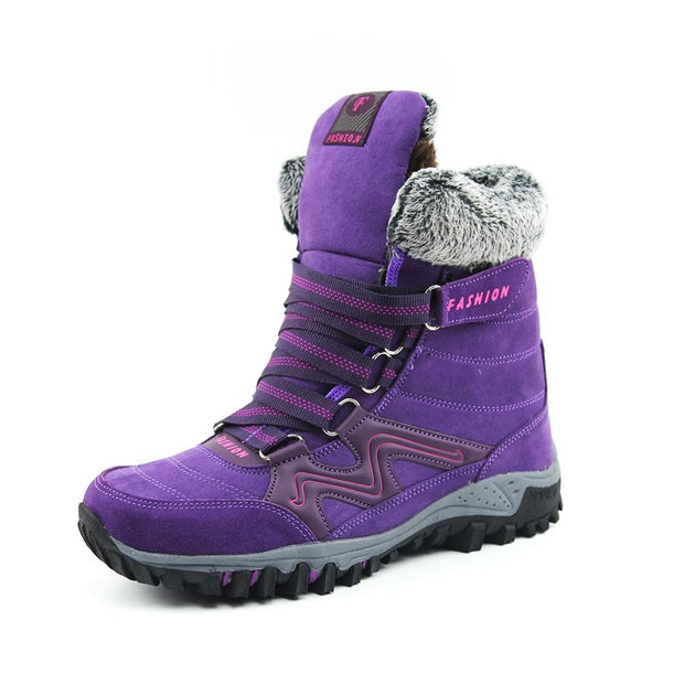 Women's winter thermal villi anti-skid high top boots CCL