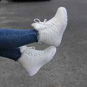 Women's autumn winter thermal plush hiking high top shoes