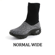 Women's winter thermal stylish non-slip wide sock shoes
