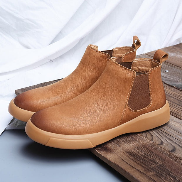 Man's simple fashion joker platform comfortable high top boots