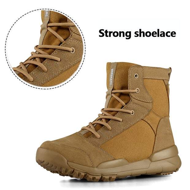 Man's outdoor waterproof anti-skid high top stable leisure hiking boots