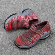 Women's Spring&Summer Breathable Woven Hollow Air Cushion Sneakers