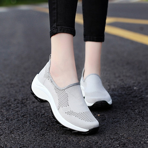 Women's Thick-heels Slip-on Casual Shoes