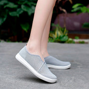 Women's breathable flat slip-on leisure tennis sneakers big