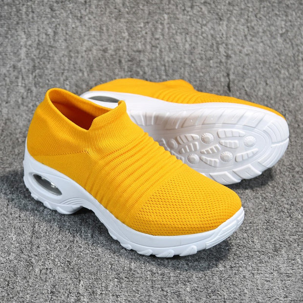 Women's fashion stylish breathable elastic leisure sneakers