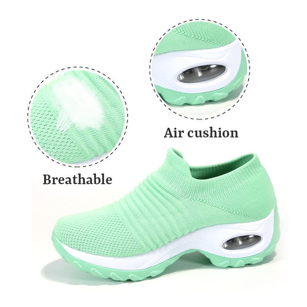 Women's fashion stylish breathable elastic leisure sneakers