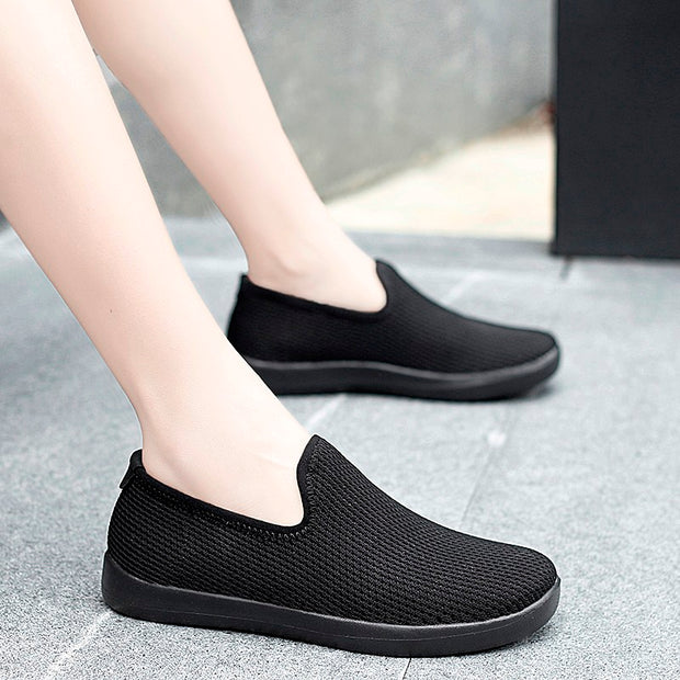 women's ingenue summer simple fashion joker breathable slip-on flat loafers