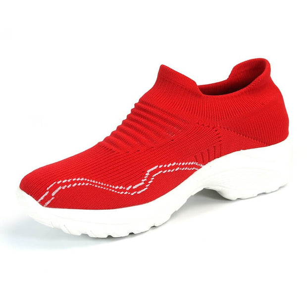 women's simplism style breathable elastic lightweight running shoes