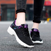 women's chic popular joker breathable elastic non-slip running jogging sneakers